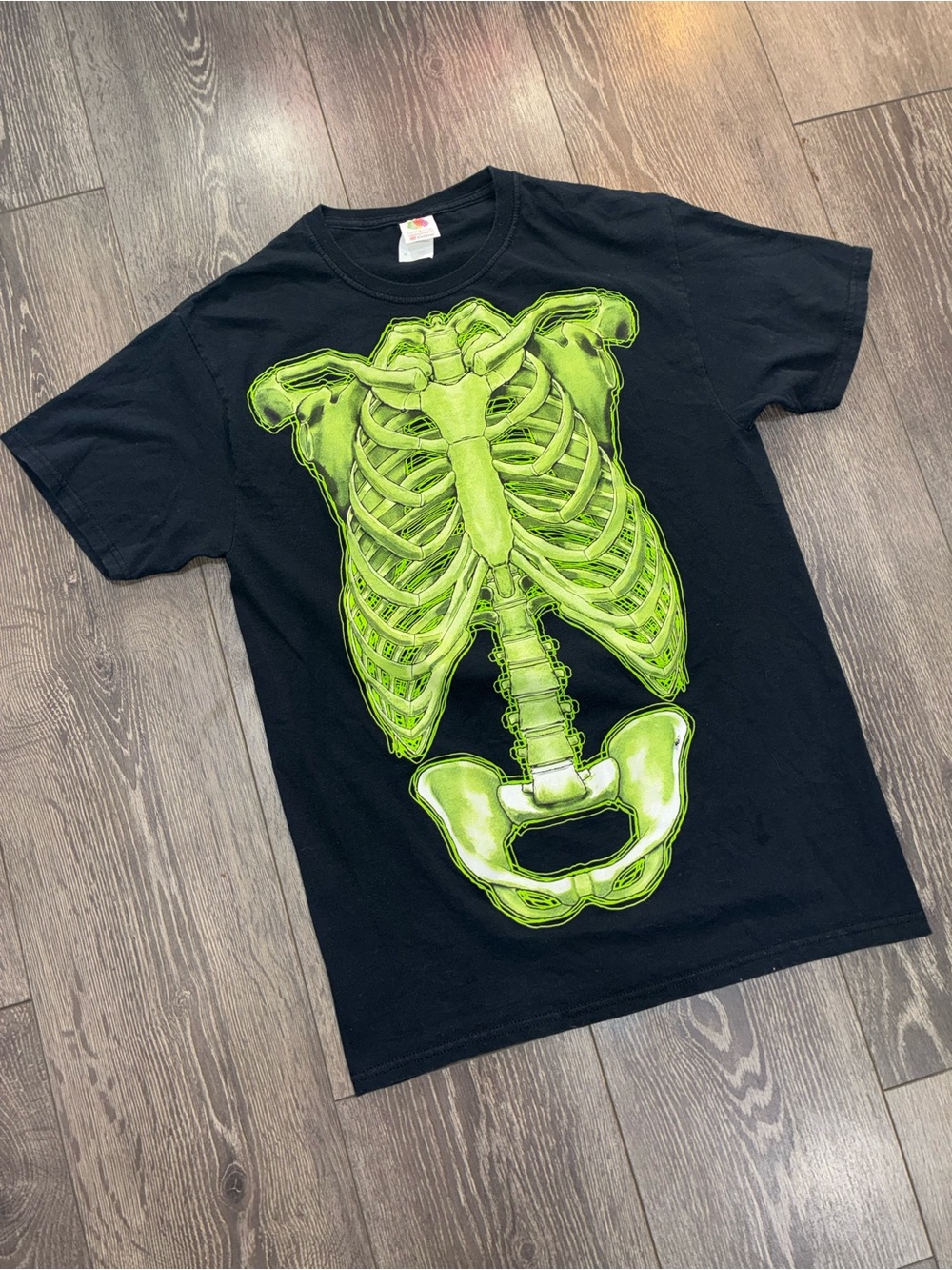 Vintage Halloween T-Shirt Unisex Medium Skeleton Graphic Tee 90s Y2K